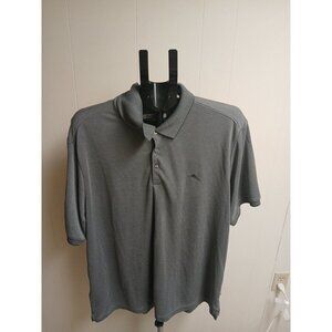 Tommy Bahama Island Zone Men's Polo Shirt Gray Size 2X L Cooling‎ Wicking!!